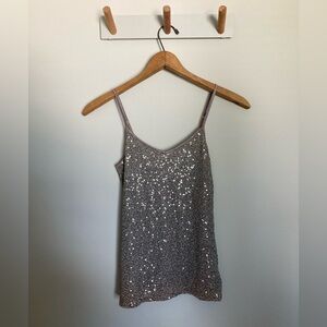NWT Sequin Express Strap Tank